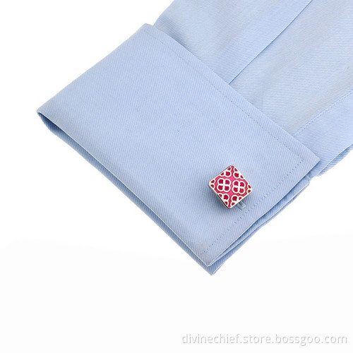Fashion Custom Engrave Cufflinks High Quality Cufflinks With Flowers